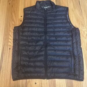 NEW F/X Fusion Mens Vest Down Packable Puffer Vest Mens Black 2XLT